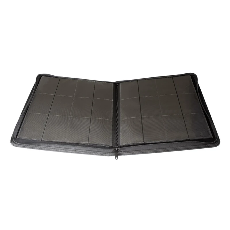 Palms Off Gaming STEALTH 12 Pocket Zip Trading Card Binder - Black