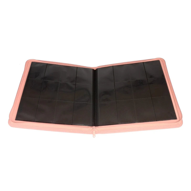 Palms Off Gaming STEALTH 12 Pocket Zip Trading Card Binder - Pink