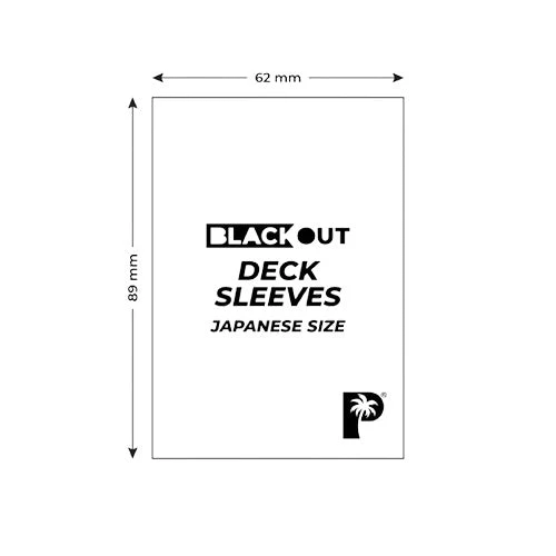 Palms Off Gaming Palms Off Japanese 60pc Blackout Deck Sleeves - Pink