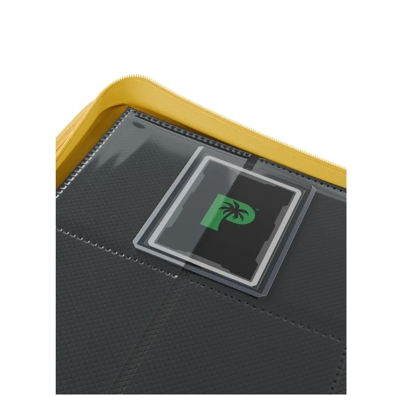 Palms Off Gaming Collector's Series Card Loader TOP LOADER Clear Zip Binder - Yellow