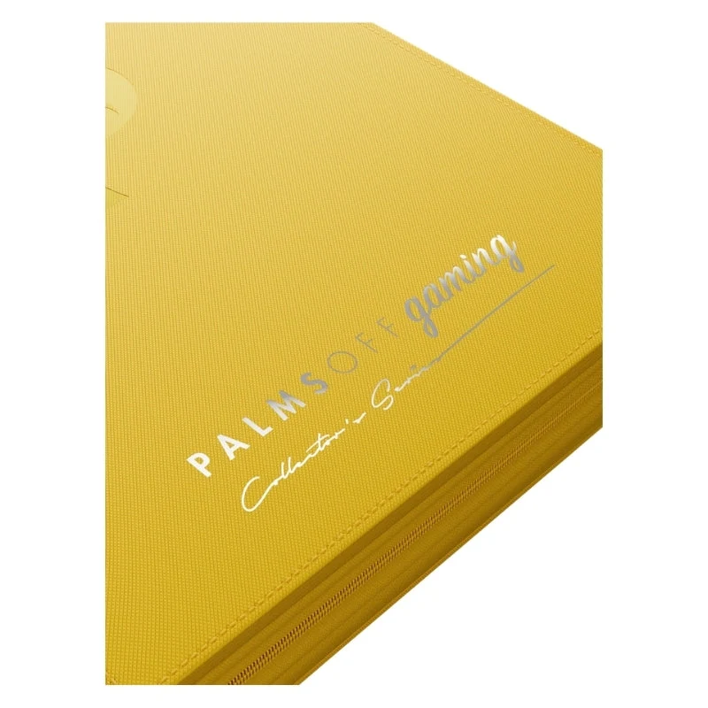 Palms Off Gaming Collector's Series Card Loader TOP LOADER Clear Zip Binder - Yellow