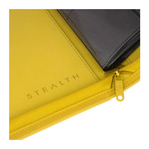 Palms Off Gaming STEALTH 9 Pocket Zip Trading Card Binder - Yellow