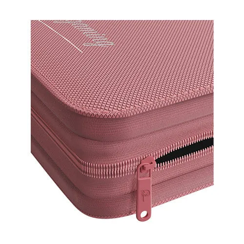 Palms Off Gaming Collector's Series 4 Pocket Card Loader TOP LOADER Clear Zip Binder - Pink