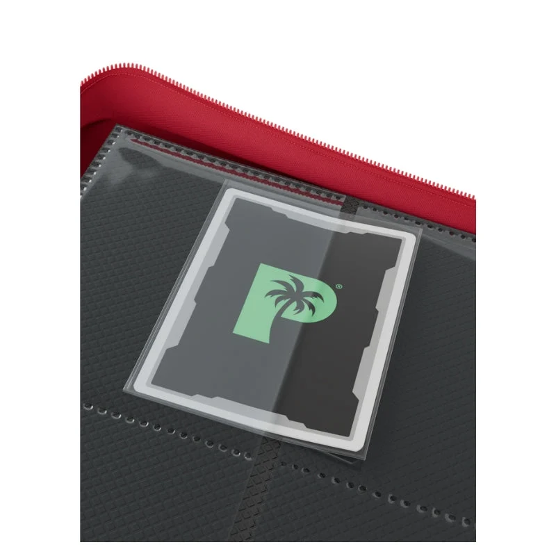 Palms Off Gaming Collector's Series 12 Pocket Zip Trading Card Binder - Red