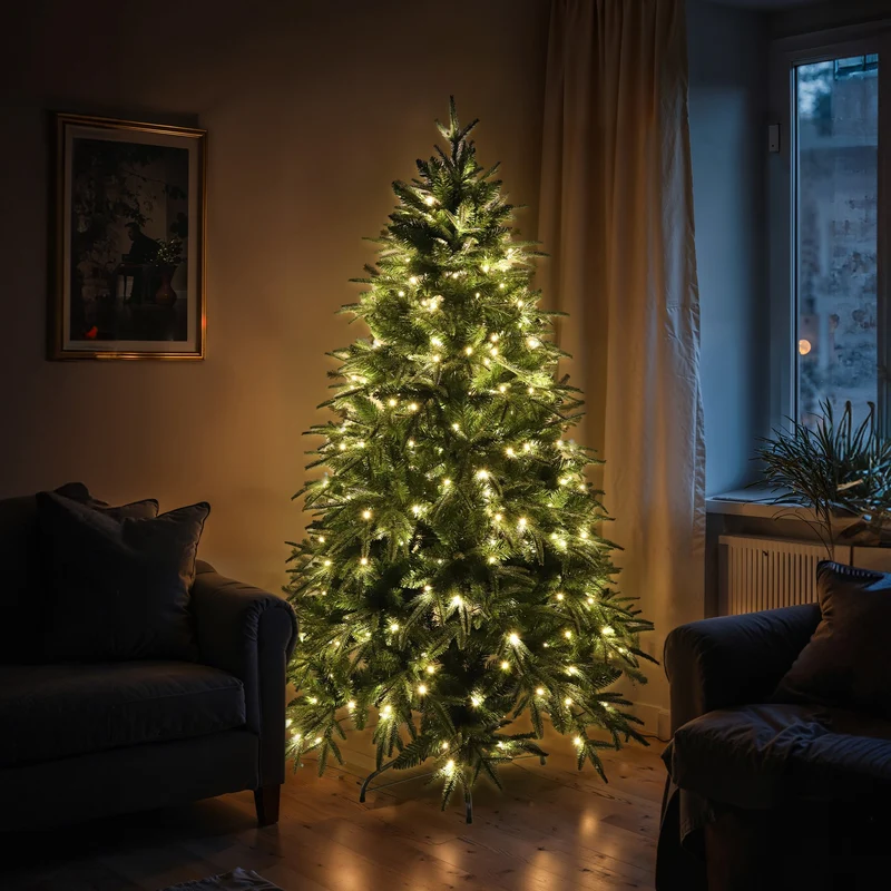 Christabelle 1.8m Prelit Everglow Fir Christmas Tree with 300 LED Lights
