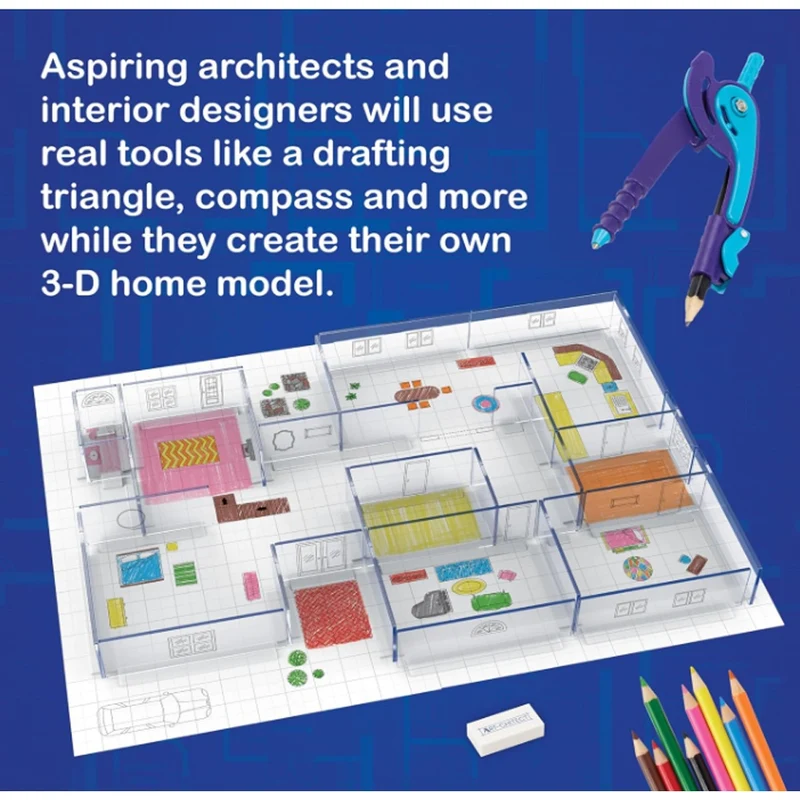 Mindware 75pc Art-Chitect Architecture Design Kit