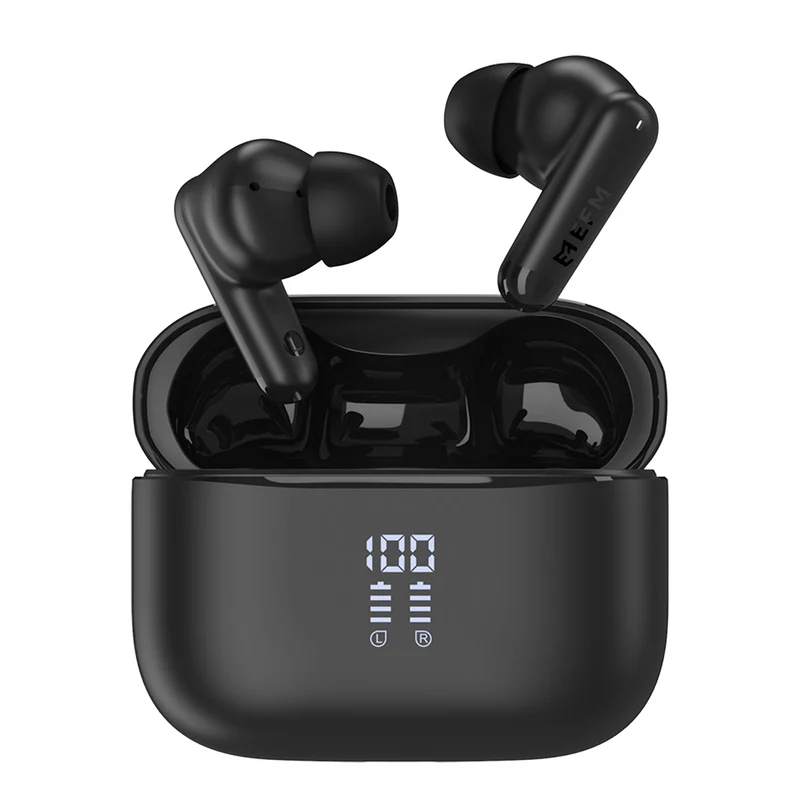 EFM Essential Audio Bundle Trio with Bluetooth Speaker, Headphones and TWS Earbuds (Black)