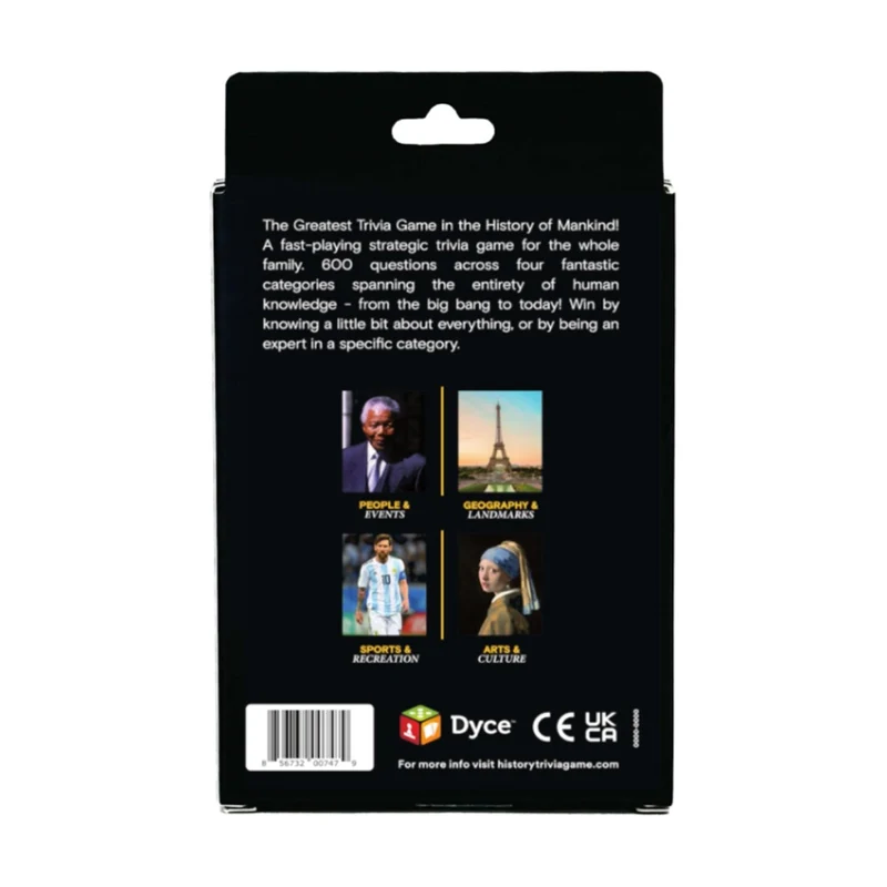 Dyce The History Channel Trivia Game Travel Edition
