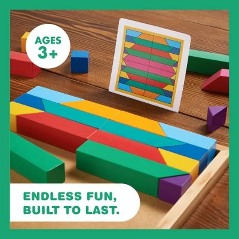 Mindware Pattern Play Colour By Design Educational Wooden Blocks
