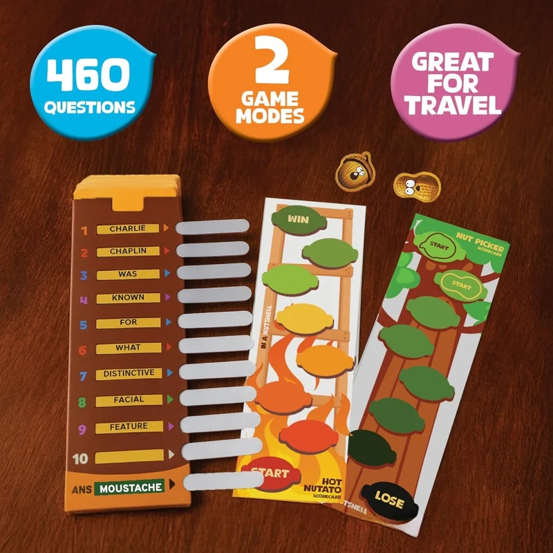 Confident Games In A Nutshell Slide & Reveal Word Guessing Board Game