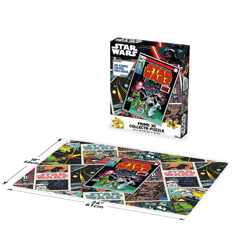 Prime3D 416pc Lenticular Comic Star Wars Jigsaw Puzzle 3D Design 2