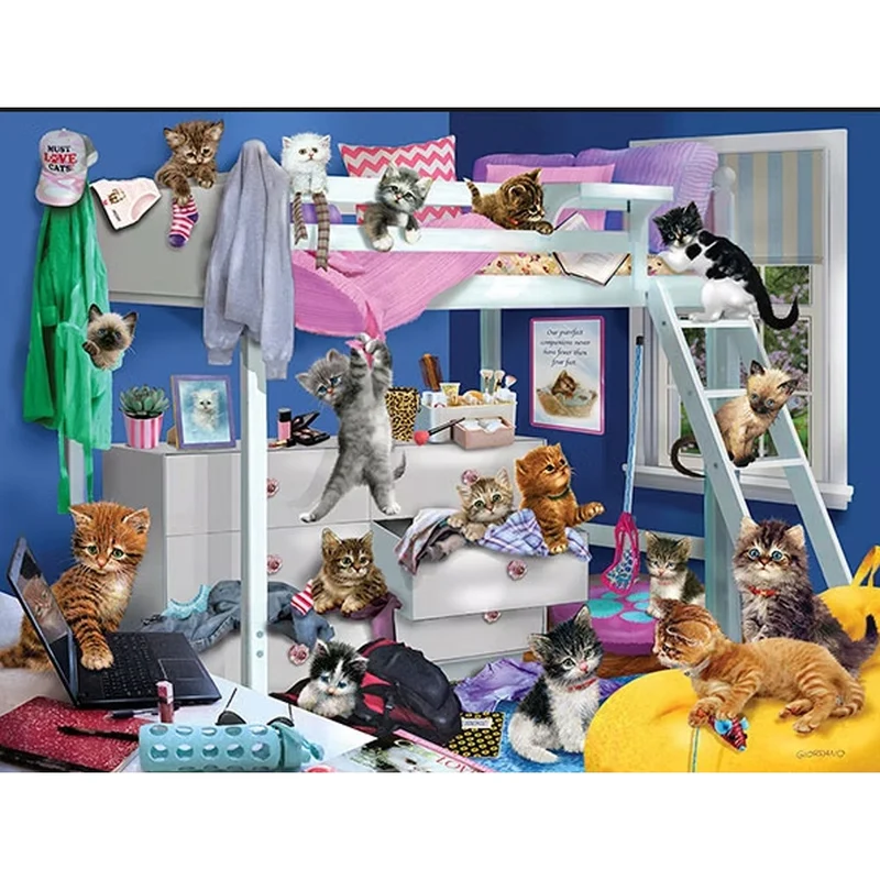 Prime3D 500pc Lenticular Giordano Messy Bedroom Jigsaw Puzzle