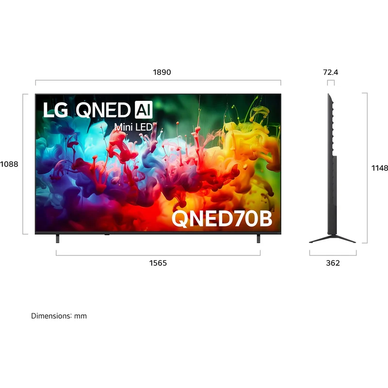 LG 85" QNED70B AI Mini-LED 4K Smart TV [2026]