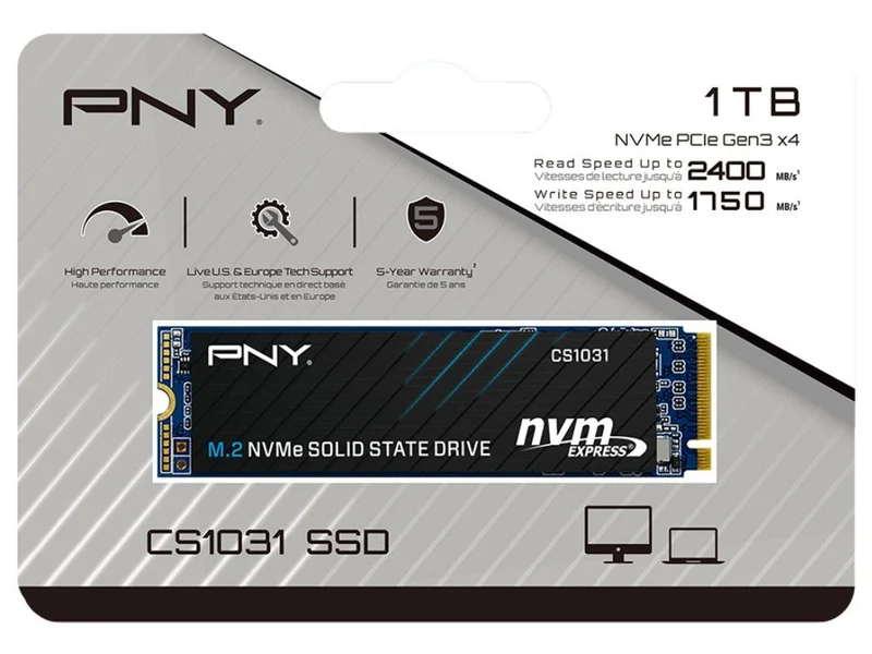 PNY CS1031 1TB M.2 2280 NVMe Gen3x4 SSD