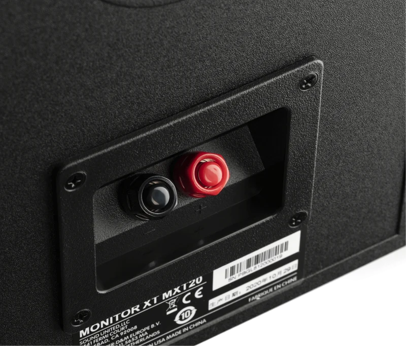 Polk Audio Monitor XT20 High-Resolution Bookshelf Speakers Pair (Black)
