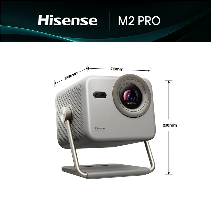 Hisense M2 Pro 65''-200'' 4K TriChroma Laser Mini Projector