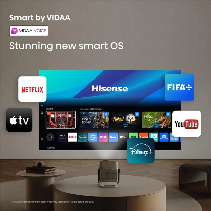 Hisense M2 Pro 65''-200'' 4K TriChroma Laser Mini Projector