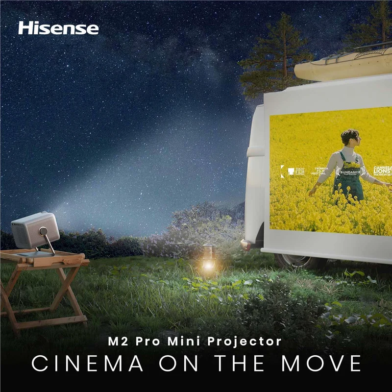 Hisense M2 Pro 65''-200'' 4K TriChroma Laser Mini Projector