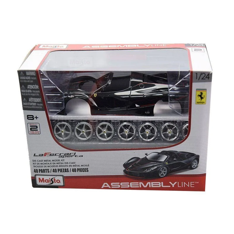 Maisto Licensed 1:24 Scale Assembly Line LaFerrari Aperta 2018 Diecast Model Car Black