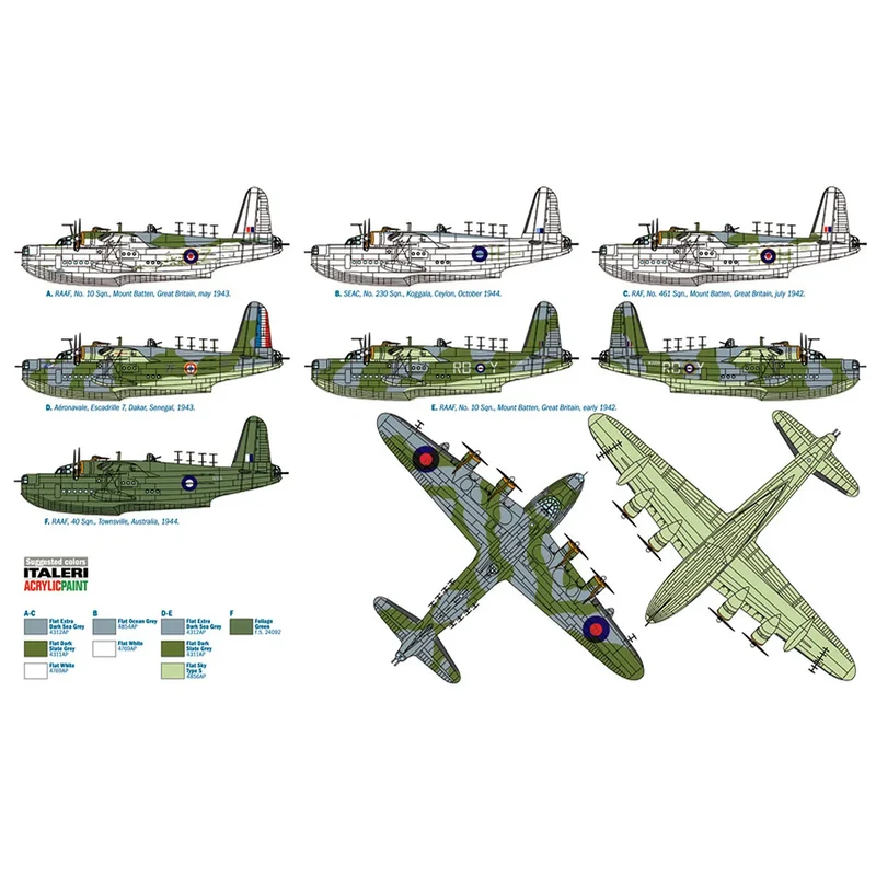 Italeri 1/72 Sunderland Mk.III Bomber Model Kit