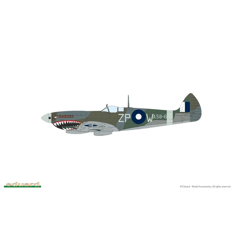 1/72 Spitfire Mk.VIII Plastic Model Kit [7462] (Aus Decals)