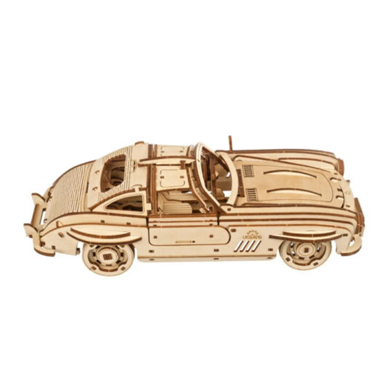 Ugears 1:24 Scale Winged Sports Coupe Wooden Model Kit