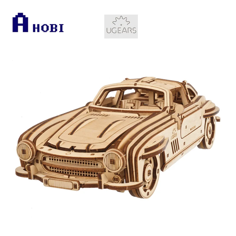 Ugears 1:24 Scale Winged Sports Coupe Wooden Model Kit