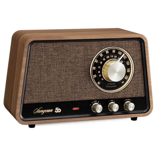 Sangean WR-101 AM/FM/BT Radio - Vintage Walnut