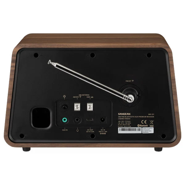 Sangean WR-101 AM/FM/BT Radio - Vintage Walnut