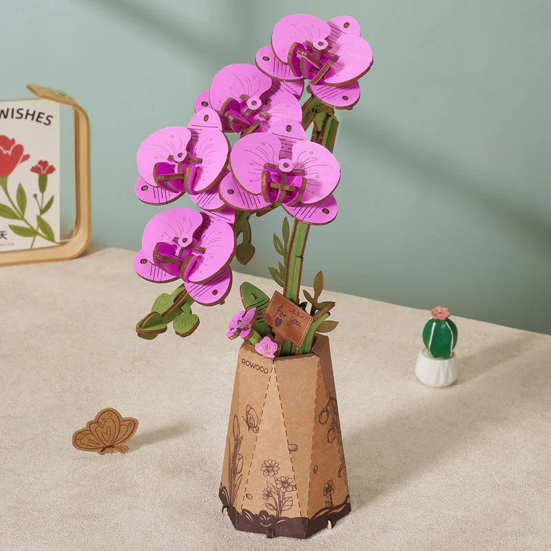 Wood Bloom Purple Moth Orchid