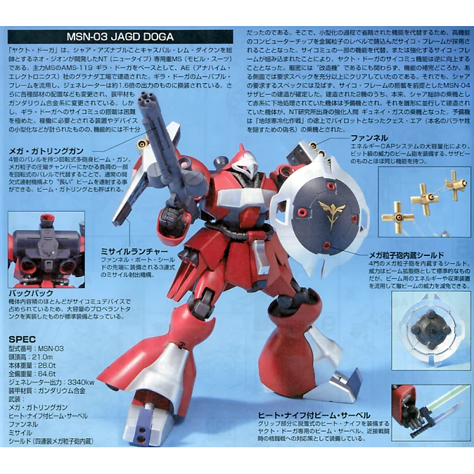 Bandai Hguc 1/144 Jagd Doga (Quess)
