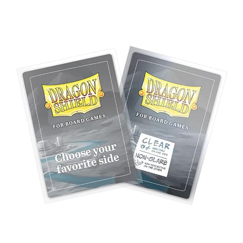 Arcane Tinmen Dragon Shield Board Game Sleeves - Clear Non-Glare - Common Standard 63x88mm 100ct
