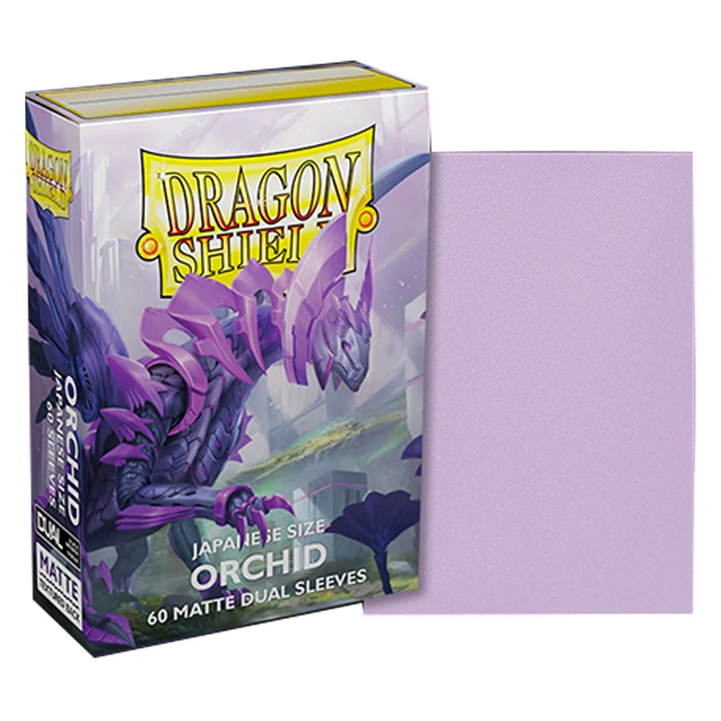 Arcane Tinmen Dragon Shield Japanese 60ct Dual Matte Orchid Pink Sleeves 59x86mm