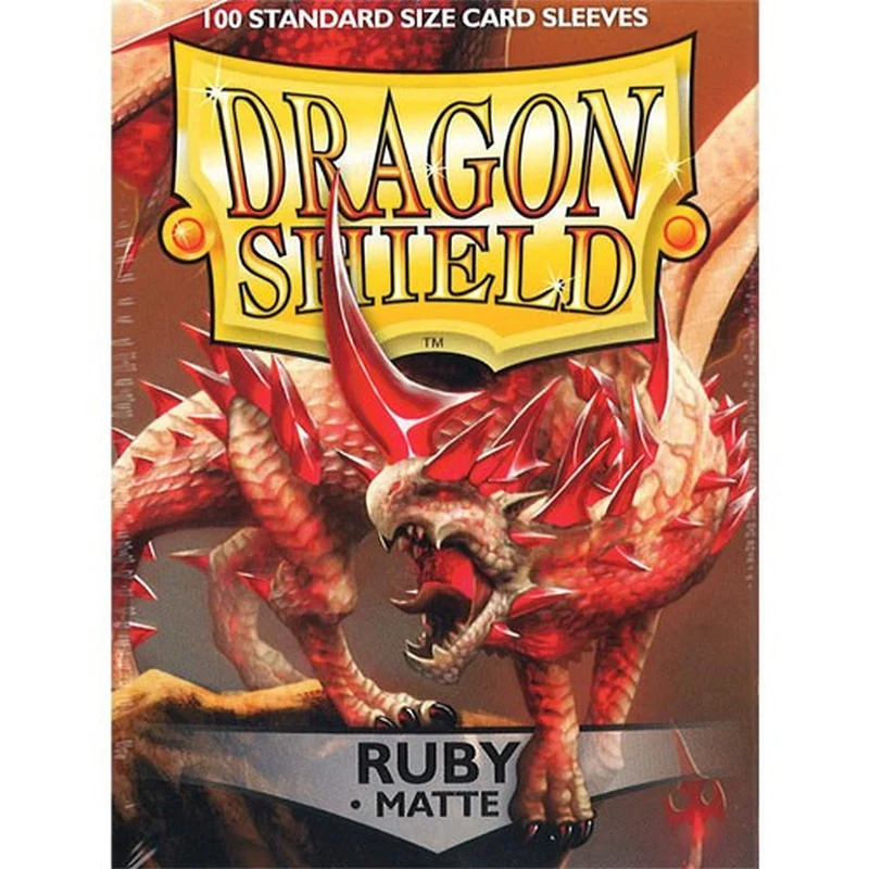 Arcane Tinmen Dragon Shield Standard 100ct Matte Ruby Red Sleeves 63x88mm
