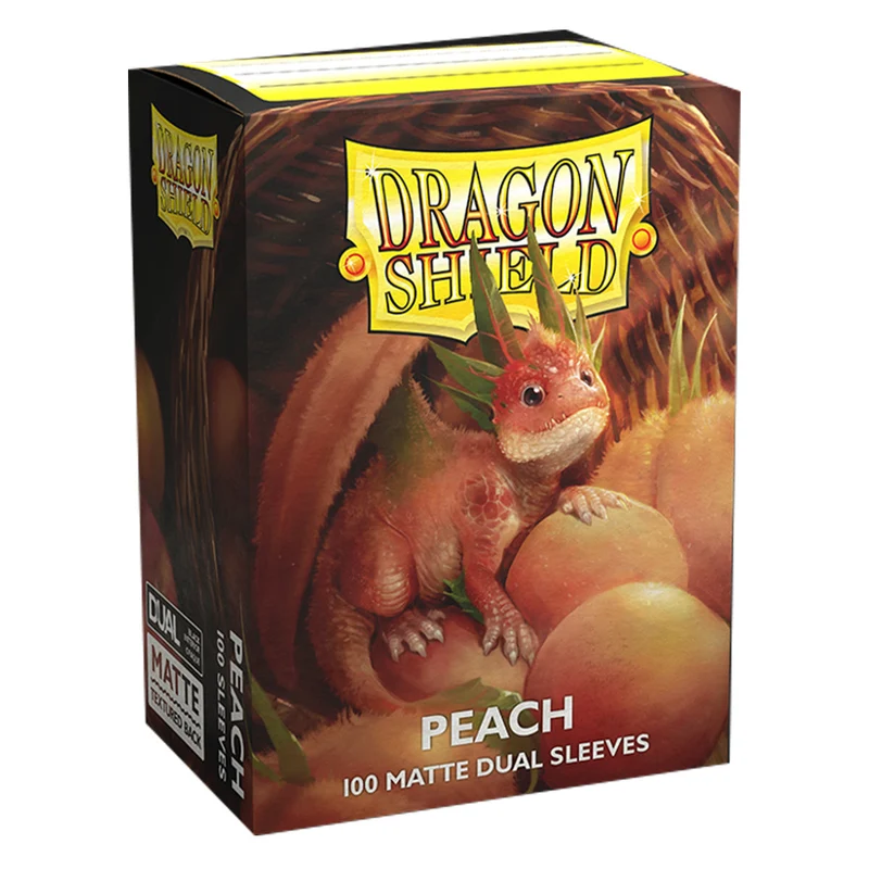 Arcane Tinmen Dragon Shield Standard 100ct Dual Matte Peach Sleeves 63x88mm