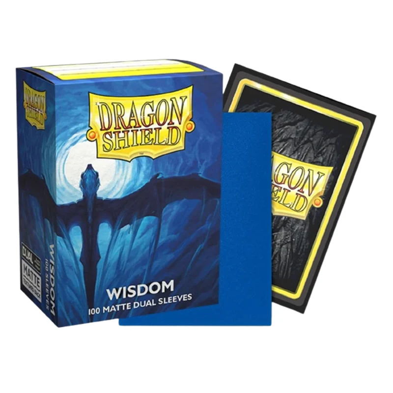 Arcane Tinmen Dragon Shield Standard 100ct Dual Matte Wisdom Blue Sleeves 63x88mm