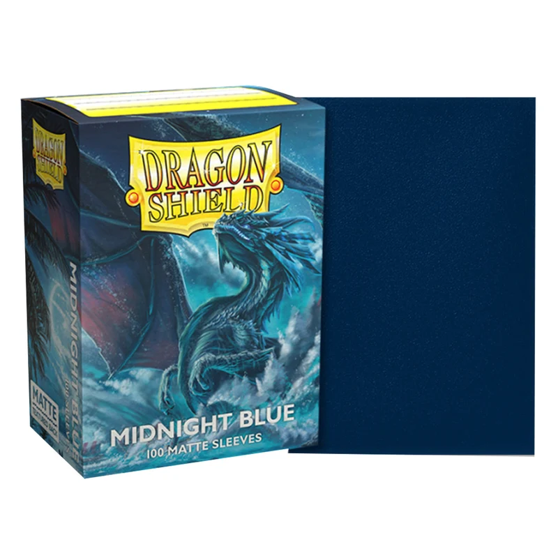 Arcane Tinmen Dragon Shield Standard 100ct Matte Midnight Blue Sleeves 63x88mm