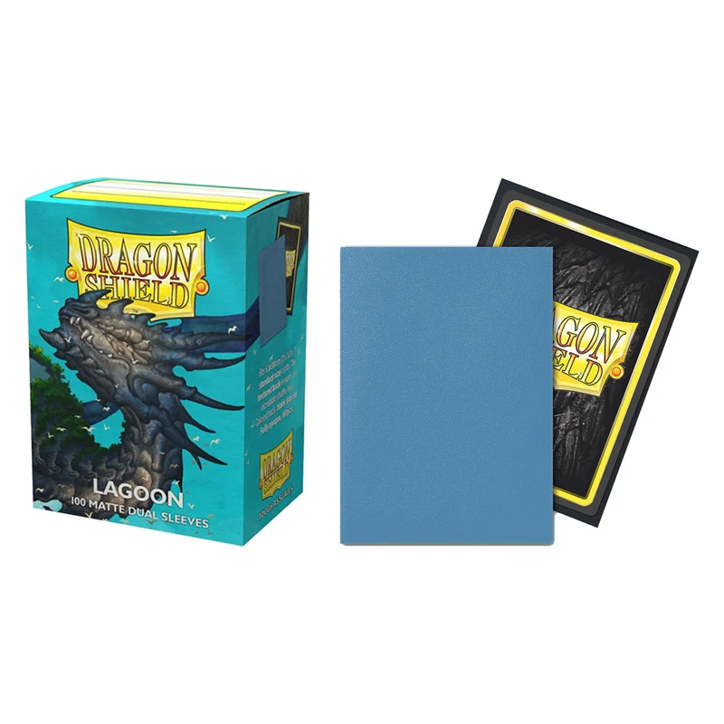 Arcane Tinmen Dragon Shield Standard 100ct Dual Matte Lagoon Blue Sleeves 63x88mm