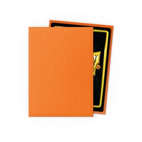 Arcane Tinmen Dragon Shield Standard 100ct Matte Amber Orange Sleeves 63x88mm