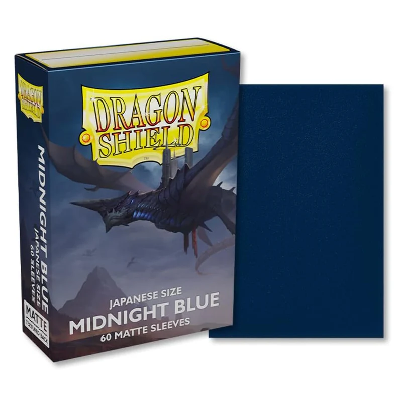 Arcane Tinmen Dragon Shield Japanese 60ct Matte Midnight Blue Sleeves 59x86mm