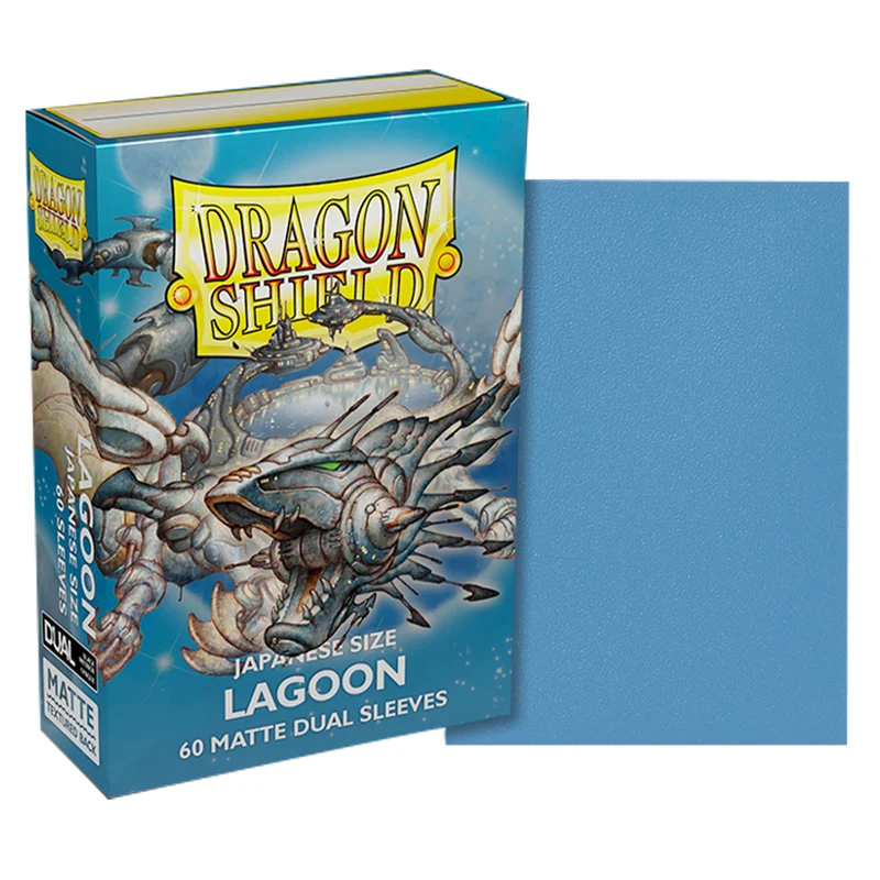 Arcane Tinmen Dragon Shield Japanese 60ct Dual Matte Lagoon Blue Sleeves 59x86mm