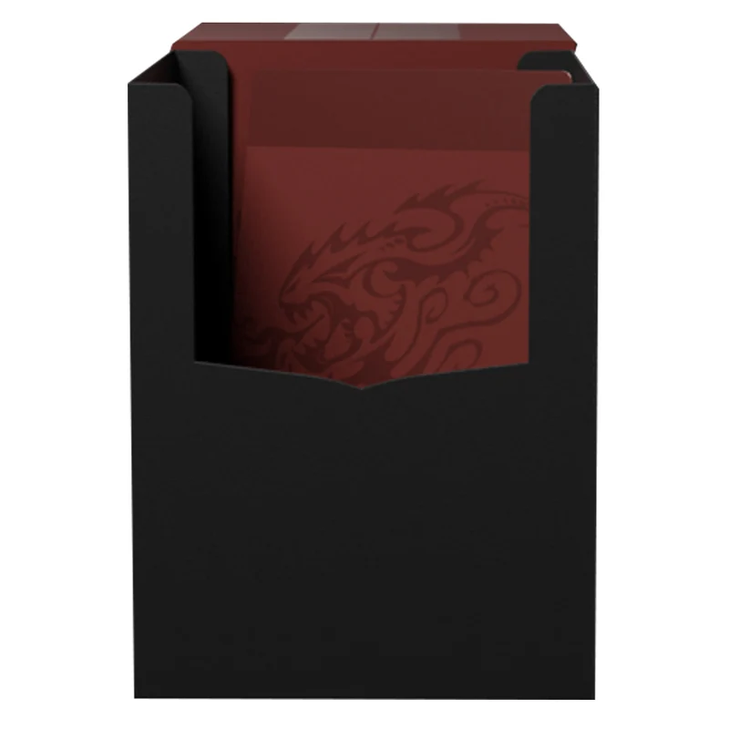 Arcane Tinmen Dragon Shield Revised Double Shell - Blood Red/Black Deck Box