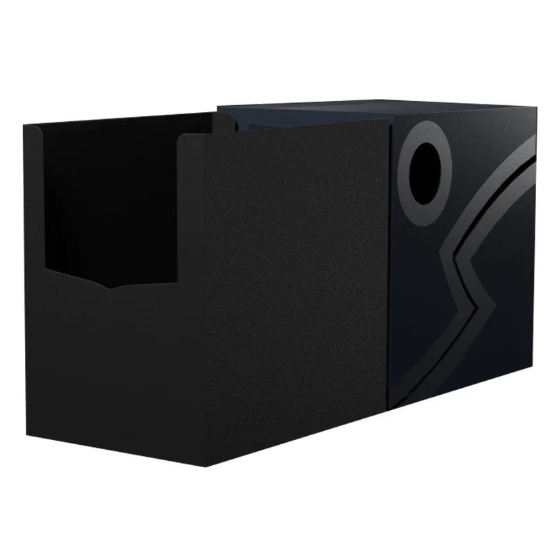 Arcane Tinmen Dragon Shield Revised Double Shell - Midnight Blue/Black Deck Box