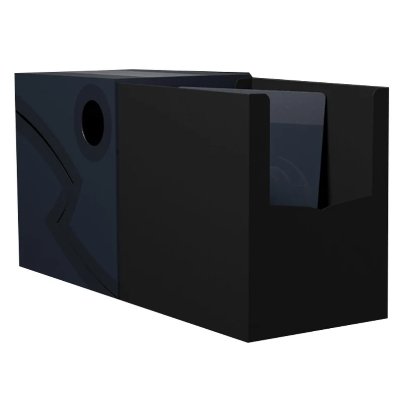 Arcane Tinmen Dragon Shield Revised Double Shell - Midnight Blue/Black Deck Box
