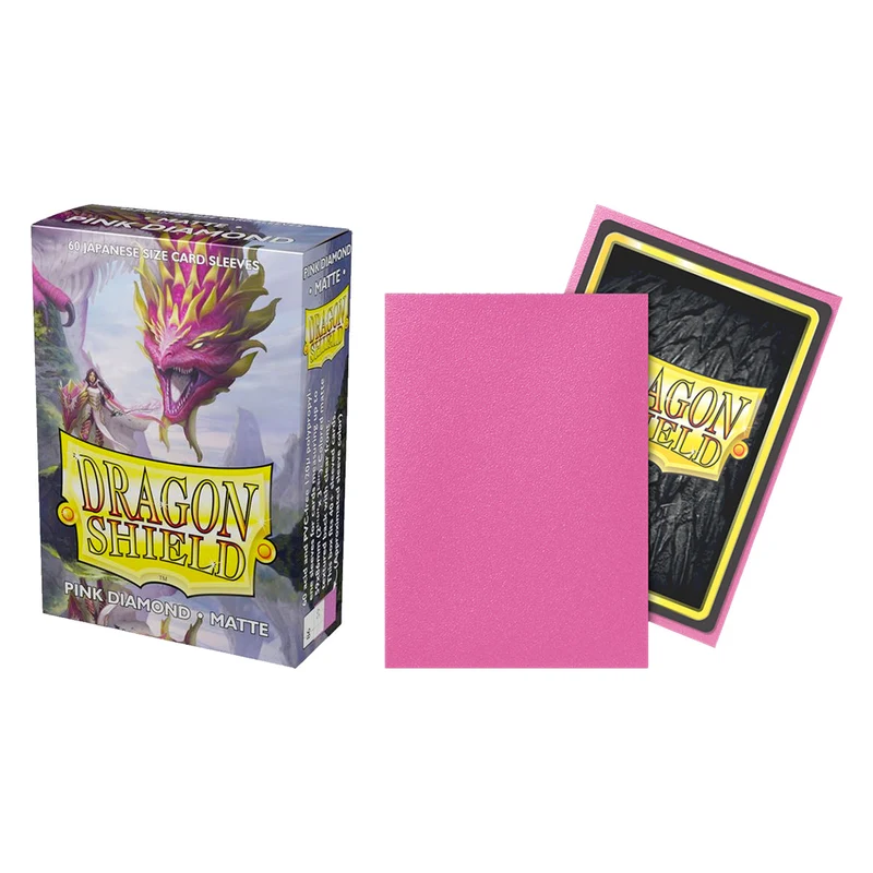 Arcane Tinmen Dragon Shield Japanese 60ct Matte Pink Diamond Sleeves 59x86mm