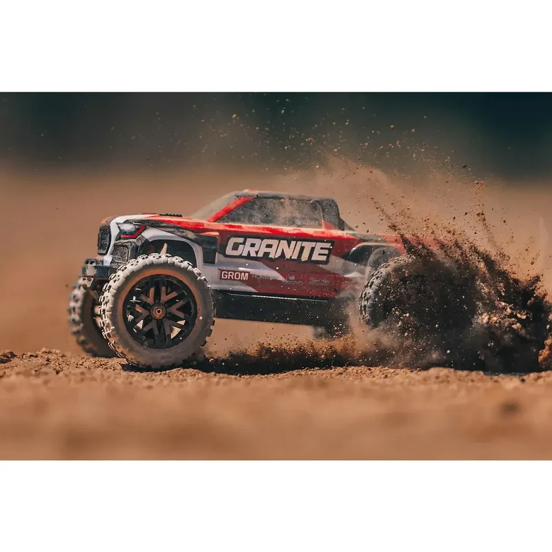 ARRMA Granite Grom 4x4 RC Monster Truck Electric 4WD 1/18 Scale RTR (Red)