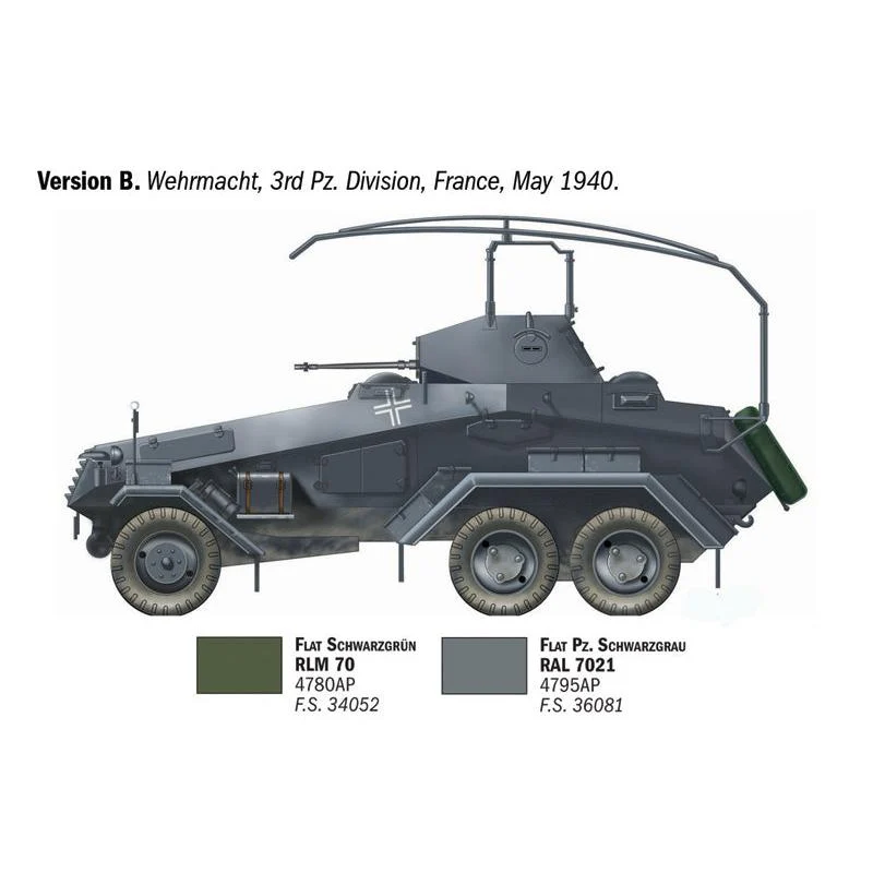 Italeri 1/72 Sd.Kfz. 232. 6 Rad