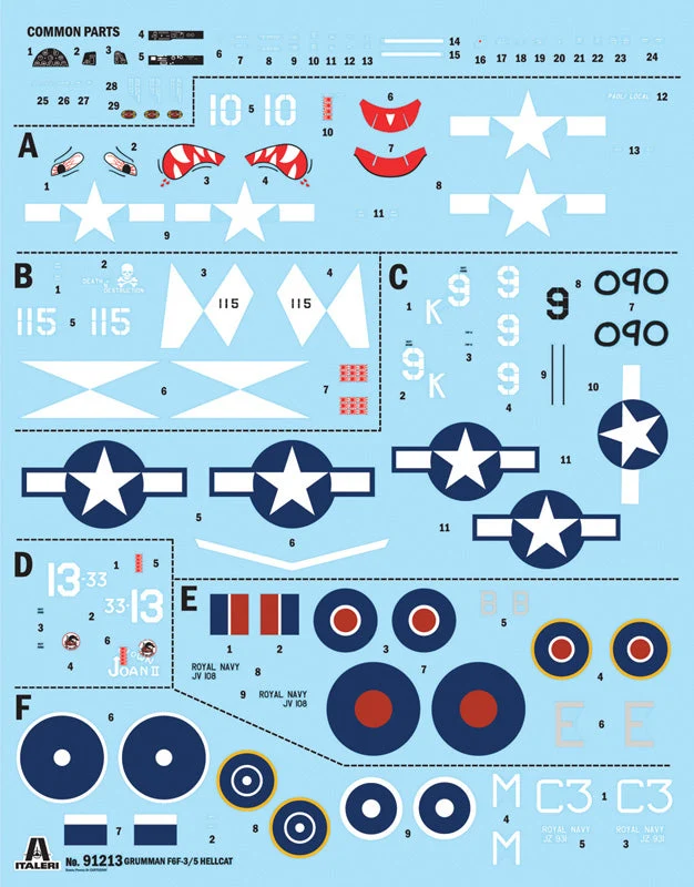 Italeri 1/72 Grumman Hellcat F6F-3