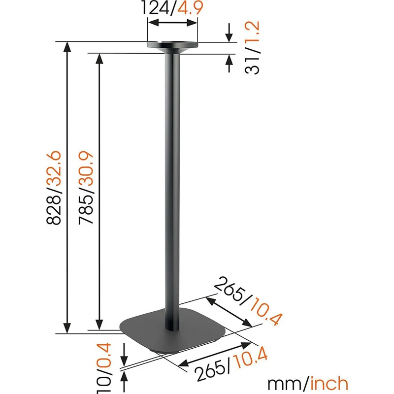 Vogel's SOUND4301B 82cm Stand For Sonos One Speaker (Black)