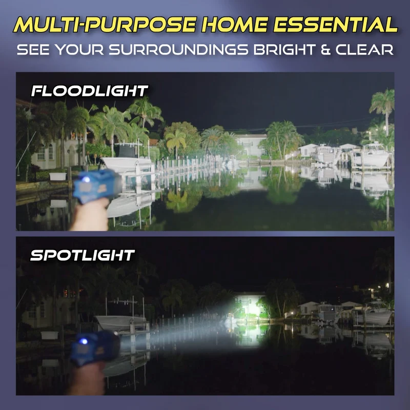 Star Patrol Platinum Rechargeable Spotlight with Built-In Power Bank